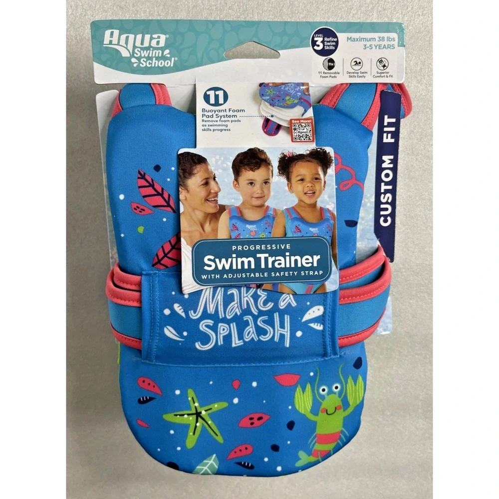 Aqua Swim‎ School Progressive Swim Trainer w/ Adjustable Strap 3-5 Years Level 3